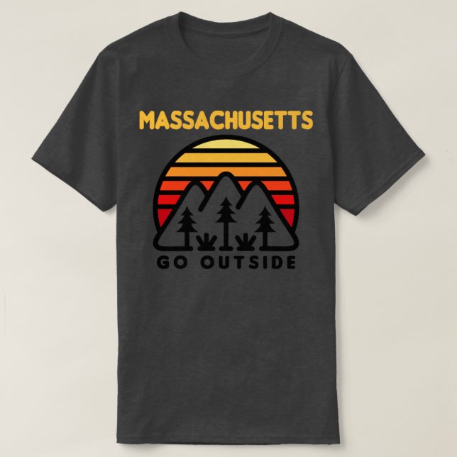 Massachusetts-Geschenk T-Shirt (Design vorne)