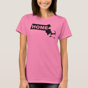 Massachusetts Heimweh Entfernt vom Staat T-Shirt T