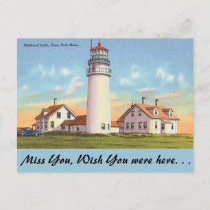 Massachusetts, Highland Light, Cape Cod Postkarte