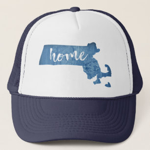 Massachusetts Home Holzmaserung Truckerkappe