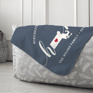 Massachusetts Home State Personalized Sherpadecke