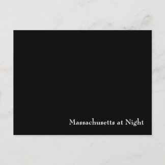 Massachusetts in der Nacht Postkarte