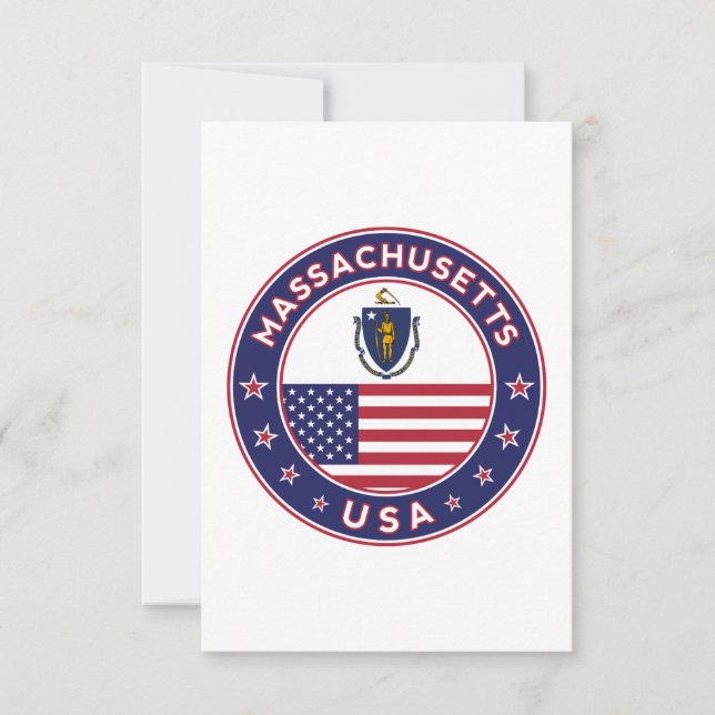 Massachusetts Karte (Vorderseite)