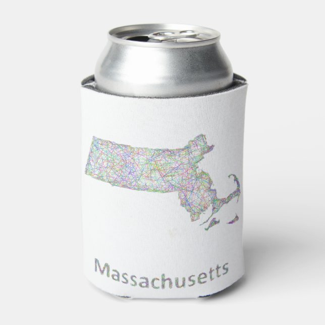 Massachusetts-Karte Dosenkühler (Kanne Vorderseite)