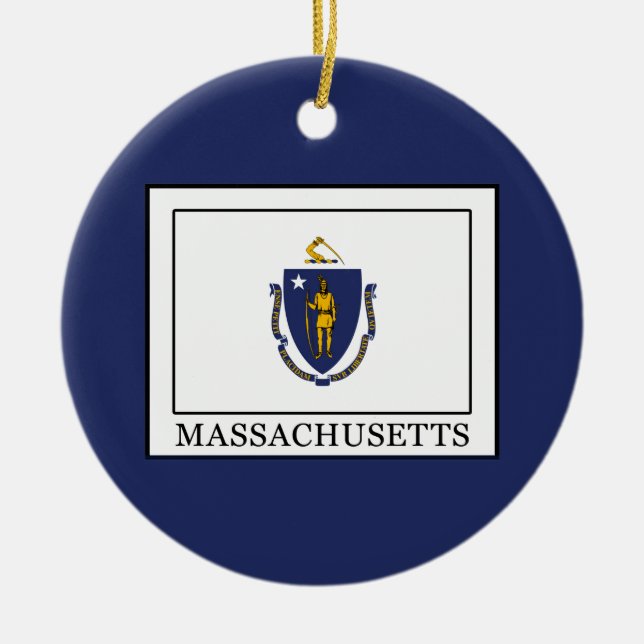 Massachusetts Keramik Ornament (Vorne)
