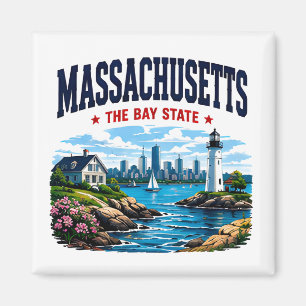 Massachusetts-Küstenkulturerbe Magnet