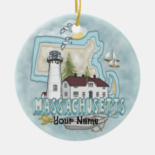 Massachusetts Leuchtturmdekoration Keramik Ornament