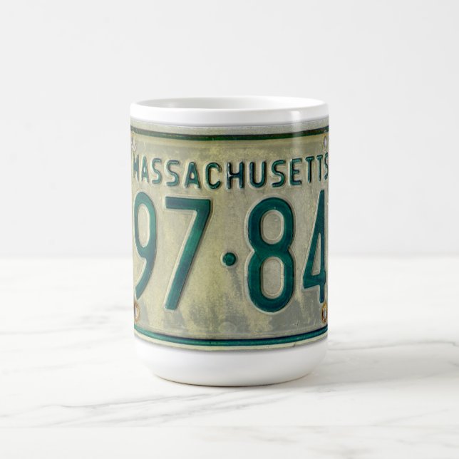 Massachusetts-Lizenz-Platten-Tasse Tasse (Mittel)