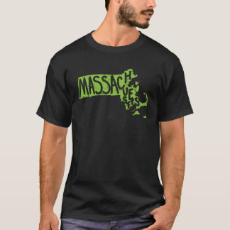Massachusetts Maps Kontur USA T-Shirt