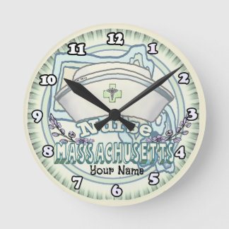 Massachusetts Nurse Runde Wanduhr