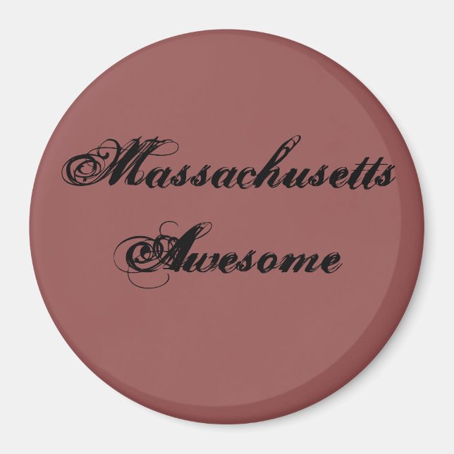 Massachusetts Phantastisches Zitat Magnet (Vorne)