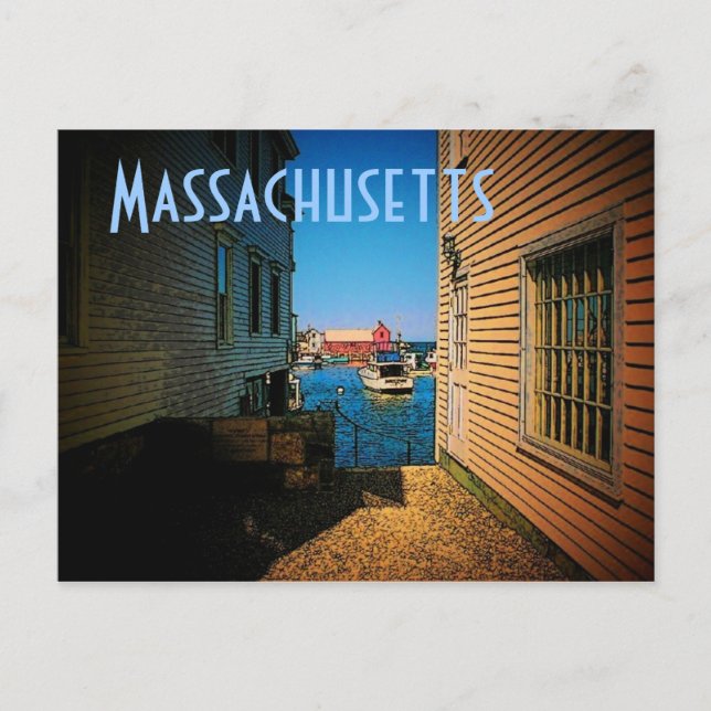 Massachusetts Postkarte (Vorderseite)