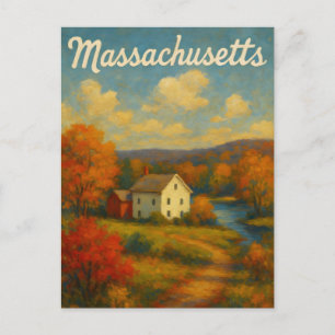 Massachusetts Postkarte