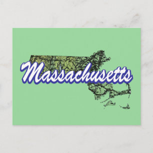 Massachusetts Postkarte