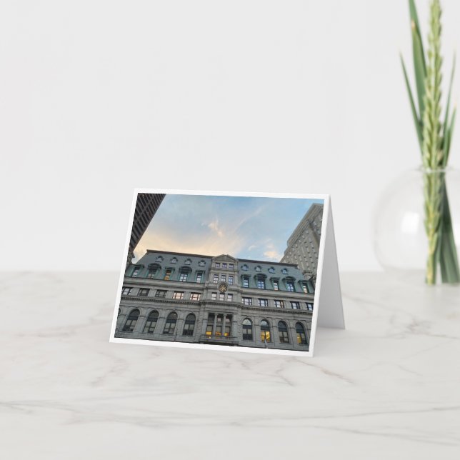 Massachusetts-Postkarte 1 Dankeskarte (Vorderseite)