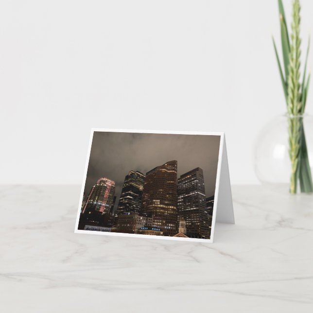 Massachusetts-Postkarte 4 Dankeskarte (Vorderseite)