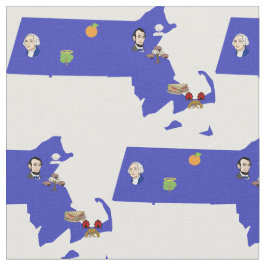 Massachusetts Pun Karte Stoff