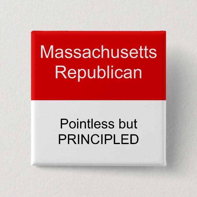 Massachusetts Republikaner Button (Vorderseite)