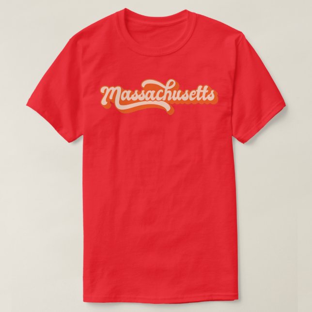 Massachusetts Retro1 T-Shirt (Design vorne)