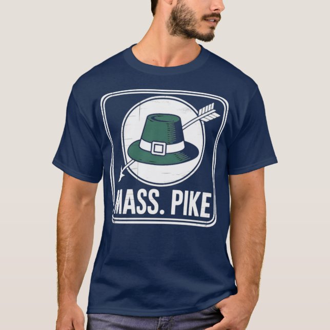 Massachusetts - Retro Massachusetts der 60er Jahre T-Shirt (Vorderseite)