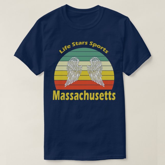 Massachusetts Retro T-Shirt (Design vorne)