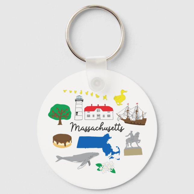 Massachusetts Schlüsselanhänger (Vorderseite)