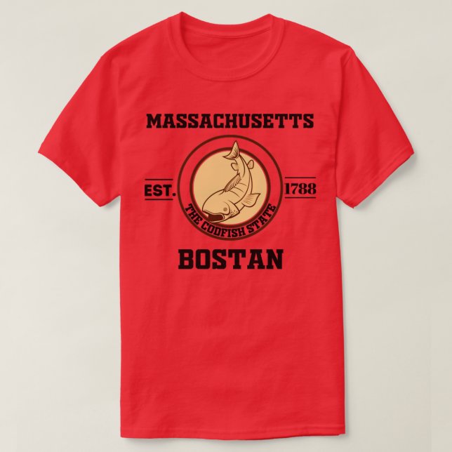 Massachusetts Staat2 T-Shirt (Design vorne)