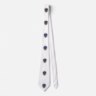 Massachusetts-Staats-Flaggen-Entwurf Krawatte