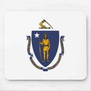 Massachusetts Staatsflagge Mousepad