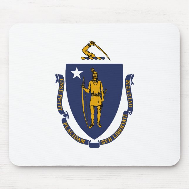 Massachusetts Staatsflagge Mousepad (Vorne)
