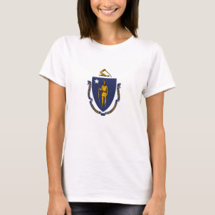 Massachusetts Staatsflagge T-Shirt