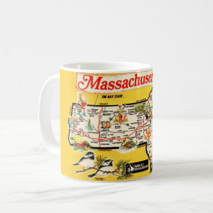 Massachusetts-Staatskarte-Tasse Kaffeetasse