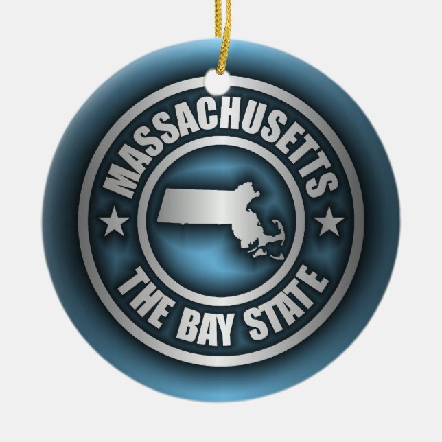 "Massachusetts Steel 2" Keramik Ornament (Vorne)