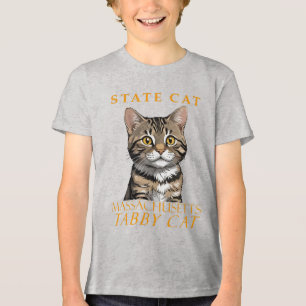 Massachusetts Territory Katze Die Getigerte Katze Tri-Blend Shirt