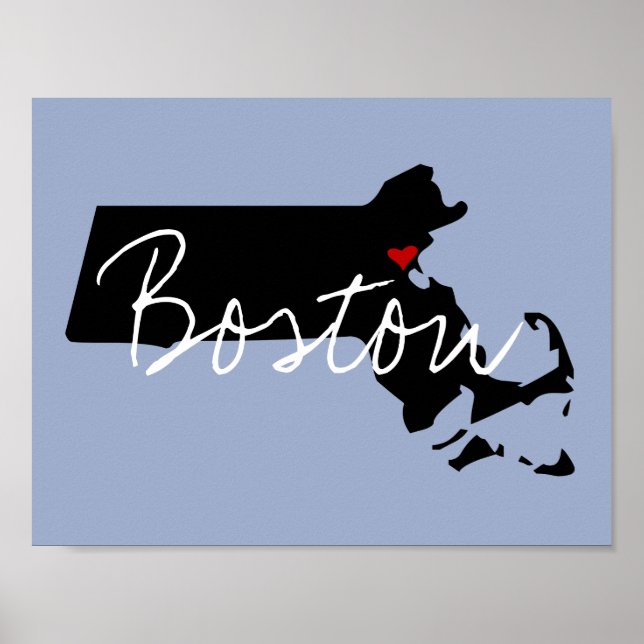 Massachusetts Town Poster (Vorne)