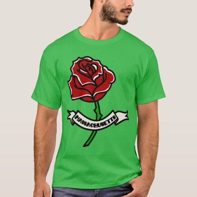 Massachusetts Übergröße 5 T-Shirt (Vorderseite)