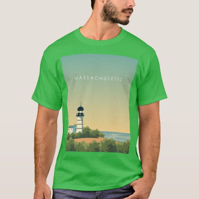 Massachusetts Übergröße T-Shirt (Vorderseite)