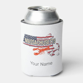 Massachusetts United Staaten Retro Map Vintag USA Dosenkühler