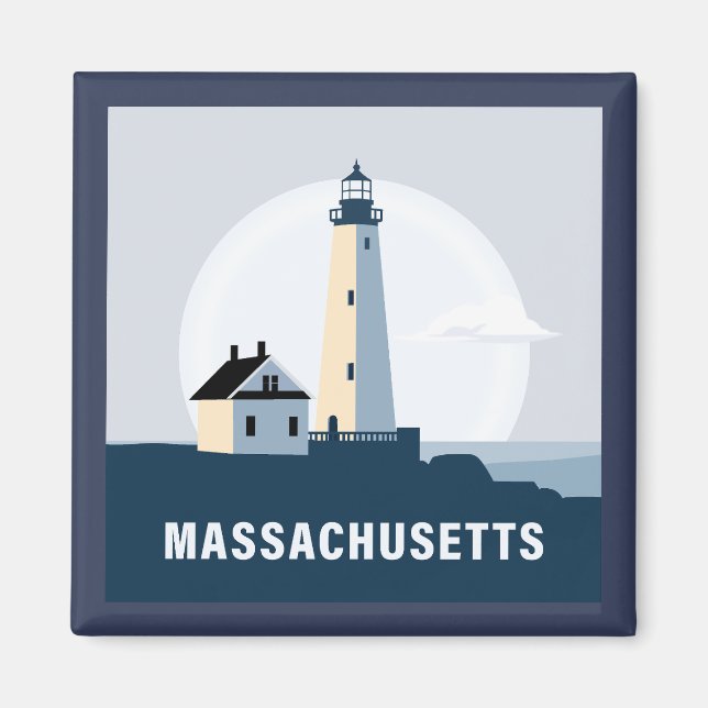 Massachusetts, USA Magnet (Vorne)