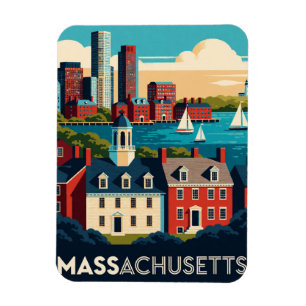 Massachusetts USA New England Geschichte Küste Rei Magnet