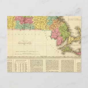 Massachusetts USA Postkarte