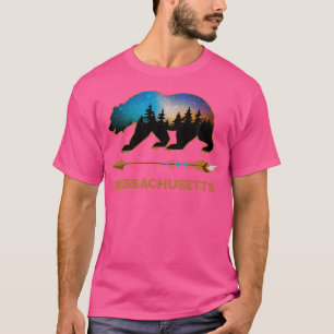 Massachusetts Usa Schwarzer Bär Wanderwege Vacatio T-Shirt