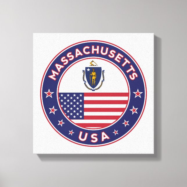 Massachusetts, USA Staaten, Massachusetts Plakat, Leinwanddruck (Vorderseite)