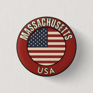 Massachusetts Vereinigte Staaten von Amerika Button