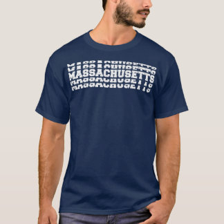 Massachusetts Vintag gestapelt T-Shirt