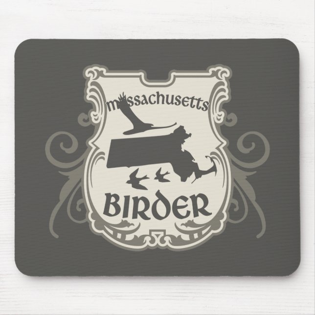 Massachusetts-Vogelbeobachter Mousepad (Vorne)