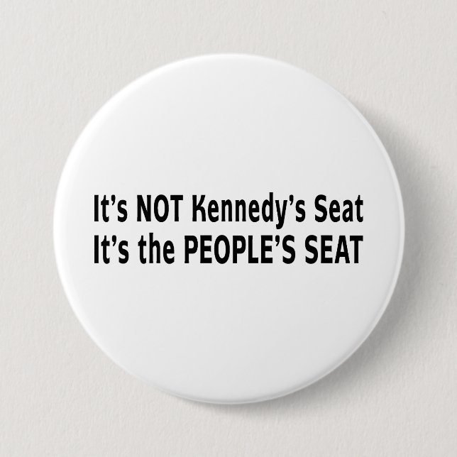 Massachusetts-Wettlauf um den Senat Button (Vorderseite)