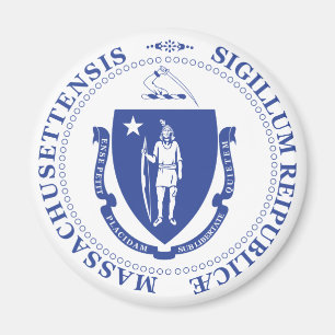 Massachusetts-Zeichen Magnet