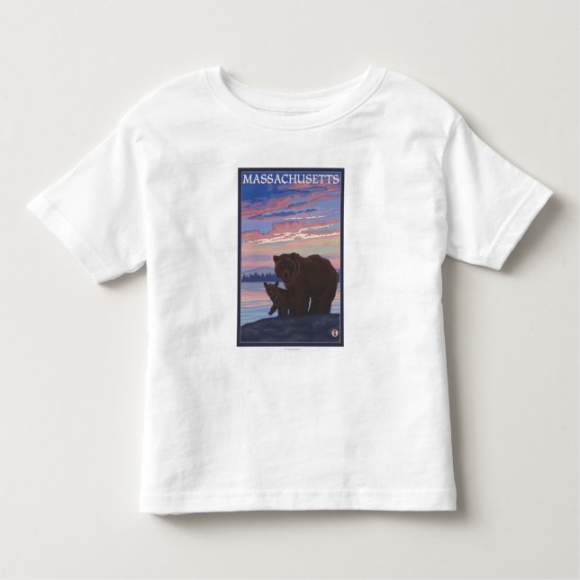 MassachusettsBear und CUB Kleinkind T-shirt (Vorderseite)