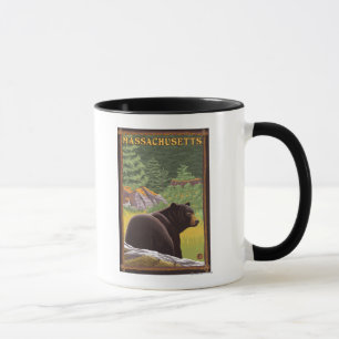 MassachusettsBlack Bär im Wald Tasse